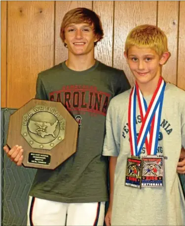  ?? Submitted photo ?? Pennridge’s Scott Parker (left) and Josh Stillings have won National Freestyle Championsh­ips this summer.