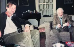  ??  ?? John Daly visiting the author JP Donleavy at his home near Mullingar