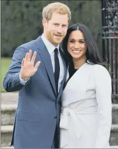  ?? Picture: PA ?? ENGAGED Harry and Meghan in 2017