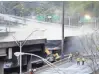  ?? DAVID GOLDMAN/AP ?? Crews work Friday on a section of an overpass that collapsed from a large fire Thursday night on Interstate 85 in Atlanta.