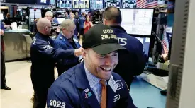  ?? AP ?? Wall Street. Seduta da primato per l’indice Dow Jones