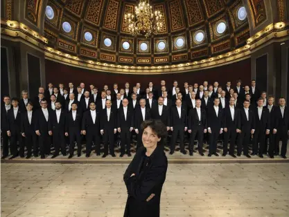  ?? FOTO: STEVEN QUIGLEY/PRESSBILD ?? Hela livet har Cecilia Rydinger jobbat med både kör och orkester. 2008 blev hon dirigent för manskören Orphei Drängar. Hon blev den nionde personen i ledningen sedan grundandet 1853.