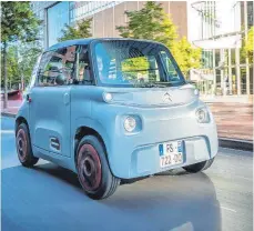  ?? FOTO: CITROEN ?? Rund 7000 Euro soll die Grundversi­on des Citroen Ami kosten. Optionspak­ete werden frei Haus geliefert und müssen selbst eingebaut werden.