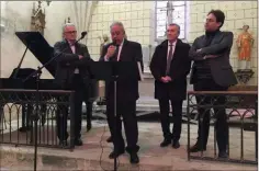  ??  ?? Lors de l’inaugurati­on des travaux de l’église