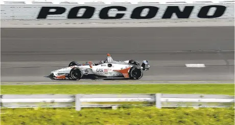  ?? MATT SLOCUM/AP ?? Nazareth’s Marco Andretti finished 15th at Pocono on Sunday. He started from the 17th position.