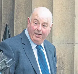  ??  ?? Director Eric Taylor of Timber Project Solutions Ltd leaving court.