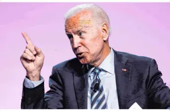  ??  ?? US-Präsidents­chaftskand­idat Joe Biden fordert von Trump Veröffentl­ichung von brisantem Telefonat