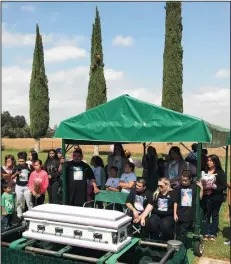  ?? COURTESY PHOTOGRAPH ?? Friends and family attend Mirella Quintero’s funeral on Sept. 14 at Life Song Church in Stockton.