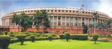  ??  ?? The Parliament’s monsoon session is expected to witness several roadblocks