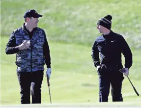  ?? SAM GREENWOOD/GETTY IMAGES ?? Rory McIlroy, right, and “Today” show host Carson Daly shot a best-ball 59 in Wednesday’s pro-am at Bay Hill.