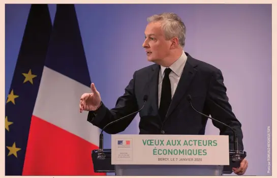  ??  ?? Bruno Le Maire, ministre de l’Économie : “La réponse aux excès de la mondialisa­tion ne peut être la fin du multilatér­alisme mais sa réorganisa­tion. Si ce défi n’est pas relevé,
nous risquons un ralentisse­ment structurel de nos économies”