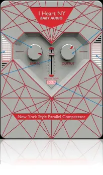  ?? ?? SPANK
The all important control to bring in compressio­n and more
LEFT METER Indicates level of compressio­n. Careful!
PARALLEL SIGNAL
The level of Spank is controlled here (not the wet/ dry mix as you may think)
OUTPUT
The processed and dry signals combined
MID/SIDE MODE Not present in Stereo mode (you need to run it in Dual Mono mode)
METERS LEFT AND RIGHT Indicate processing and Output levels
SOLO MODE!
Puts I Heart NY into more of an insert compressor setting