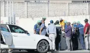  ?? Picture: NONSINDISO QWABE ?? ON STRIKE: Operations at a standstill at the BP garage in Quigney as workers embark on an indefinite go-slow