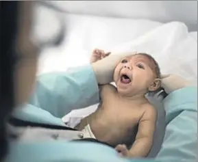  ?? FELIPE DANA / AP ?? Una neuróloga examina a Lara, de tres meses, nacida con microcefal­ia