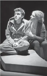  ??  ?? Matt Reznek and Colleen Wheeler in The Valley by Joan MacLeod: Each actor has strong moments.