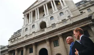  ??  ?? Annual growth in consumer credit slowed to 9.8 percent in July, the Bank of England said. (Reuters)