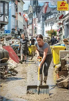  ??  ?? WATER DISASTER: The flood aftermath in Bad Neuenahr-Ahrweiler