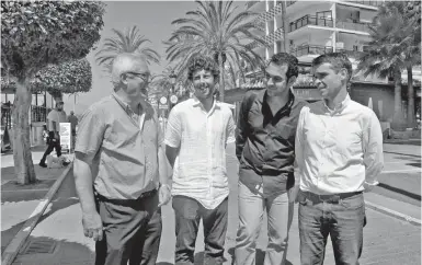  ?? Foto: CSN-Archiv ?? Vielleicht bald in einer Regierung: Rafael Piña, Kata Nuñez, Miguel Díaz und José Bernal.