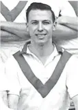  ??  ?? Tommy Duncan pictured at Broomfield at the start of season 1961/62