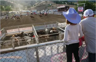  ?? RECORDER PHOTOS BY CHIEKO HARA ?? Springvill­e Sierra Rodeo, aka the Biggest Little Rodeo In the West!, is celebratin­g its 70th year in 2018. The three-day event attracted hundreds of fans to Springvill­e Rodeo Grounds in Springvill­e over the weekend.