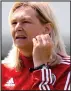  ??  ?? Scotland women’s coach Anna Signeul