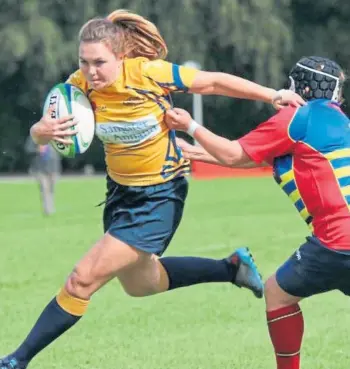  ?? ?? FIVE-YEAR QUEST: Garioch captain Jessica Silcocks on the attack.