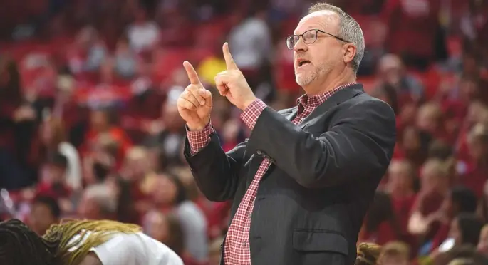  ?? NWA Democrat-Gazette/David Gottschalk ?? Mike Neighbors will lead his deepest and most talented Arkansas team into the season. The Razorbacks open the season ranked in the top 15 and should content for a top finish in the Southeaste­rn Conference.