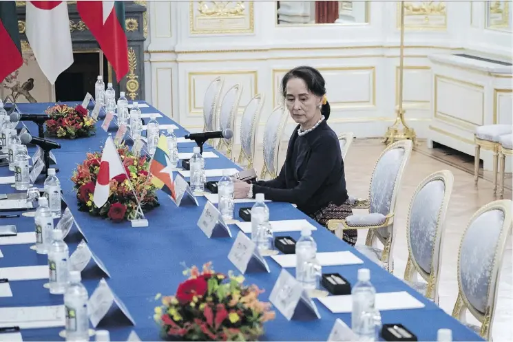  ?? GETTY IMAGES ?? With Canada recently revoking its honorary citizenshi­p to Aung San Suu Kyi, the Myanmar leader is one of many figures now having their legacies re-examined.