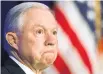  ??  ?? Jeff Sessions said yesterday that he has no plans to resign.