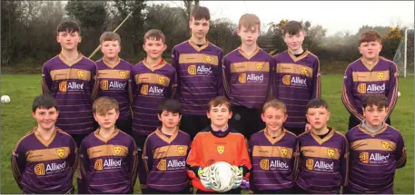  ??  ?? The Wexford Albion squad before their success in Courtown.