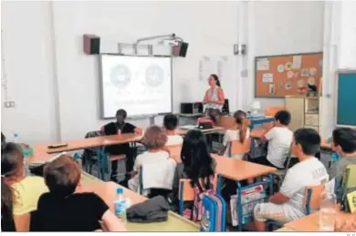  ?? D. C. ?? Una clase en un aula de un colegio público gaditano, en una imagen de diciembre de 2020.