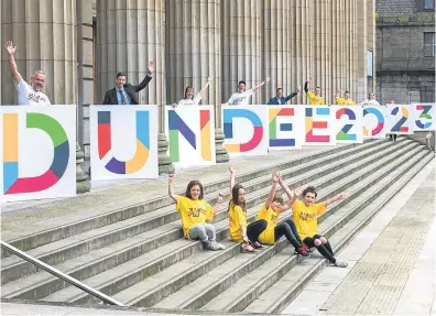  ?? Picture: Alan Richardson. ?? The launch of Dundee’s bid for European Capital of Culture 2023 in City Square. Now MSPs have given their backing with just a month to go before the deadline.