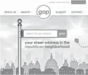  ??  ?? COURTESY OF .GOP Republican­s invite people to register for websites with the .gop suffix.