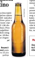  ??  ?? Bosanci i Hercegovci popiju prosječno 331 pivo
godišnje