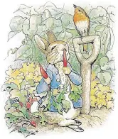  ??  ?? Much loved: Potter’s Peter Rabbit