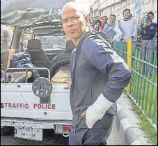  ?? PTI ?? A little more than a fortnight into his new assignment, the way inspector general of police (traffic) Basant Rath managed traffic in Jammu drew applause and brickbats in equal measure, with some even comparing him to the popular protagonis­ts in...