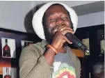  ?? PHOTOS BY STEPHANIE LYEW ?? Reggae recording artiste Iba Mahr closes the Reggae Month 2018 launch.