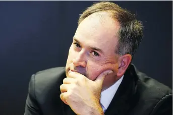  ?? TONY CALDWELL ?? Senators general manager Pierre Dorion is excited to see so many young players made the team to start the regular season, but says whether those prospects stay in Ottawa is up to how things play out.