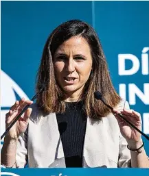  ?? ?? La líder de Unidas Podemos, Ione Belarra.