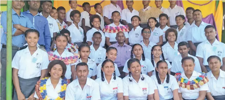  ?? Photo: Shratika Naidu ?? Elected school prefects of Lekutu Secondary Schoool in Bua after the school’s prefect induction ceremony.