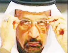  ?? (AFP) ?? Saudi Energy Minister Khalid al-Falih during an interview at the Climate
Conference in Germany.