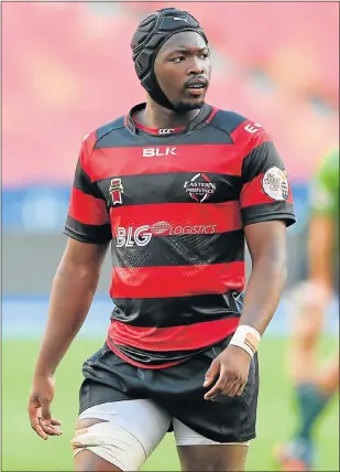  ?? Picture: GALLO IMAGES ?? KEY ROLE: The EP Kings will be looking for a big effort from No 8 Junior Pokomela when they face the Border Bulldogs tomorrow