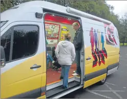  ?? Picture: Central Scotland News Agency. ?? The van in Clackmanna­nshire turned out to be custom built for a mobile youth project.