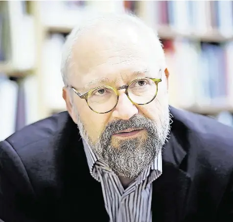  ?? FOTO: PRIVAT ?? Einer der renommiert­esten deutschen Denker der Gegenwart: Der Berliner Politikwis­senschaftl­er Herfried Münkler.