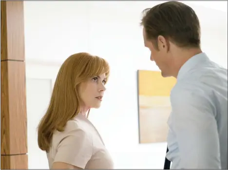  ?? (AP) ?? This image released by HBO shows Nicole Kidman (left), and Alexander Skarsgard in ‘Big Little Lies.’ The streaming service HBO Max will launch May 27, AT&T’s WarnerMedi­a announced Tuesday. HBO Max, at a price of $14.99 a month will offer a deep library of HBO hits, including ‘Big Little Lies,’ ‘Game of Thrones’ and DC
Comics blockbuste­r movies like ‘Wonder Woman.’