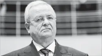  ?? MICHAEL SOHN THE ASSOCIATED PRESS ?? Martin Winterkorn is accused of conspiring with other senior VW executives to violate the Clean Air Act.