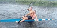  ?? SIMON MCTAVISH ?? Canadian sprint kayakers Simon McTavish and Maddy Schmidt have their sights set on the Tokyo Olympics.