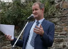  ??  ?? Consultant child psychiatri­st Dr Kieran Moore, pictured here at a mental health protest march in Wexford last year, resigned almost a year ago and has yet to be replaced.