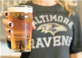  ?? COURTESY ?? Pigtown’s Pickett Brewing Co. and Pittsburgh’s Allegheny City Brewing have a bet riding on Saturday’s Ravens-Steelers game: If the Ravens win, Allegheny City will send pierogi to Pickett Brewing. If they lose, Pickett will be shipping crabcakes to Pittsburgh.
