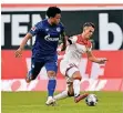  ?? FOTO: DPA ?? Das bislang letzte Liga-duell zwischen Fortuna und Schalke.